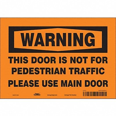 Safety Sign 7 in x 10 in Vinyl