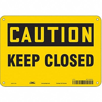 Safety Sign 7 in x 10 in Polyethylene