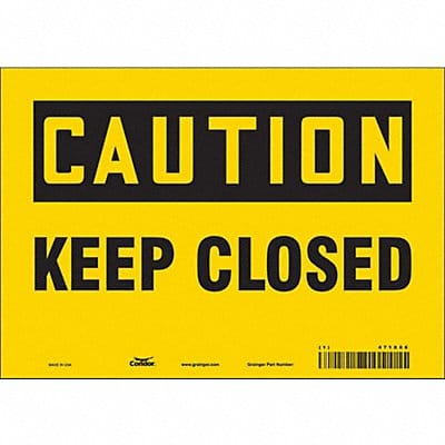 Safety Sign 7 in x 10 in Vinyl