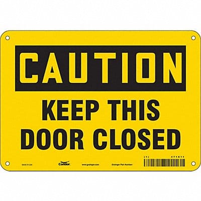 Safety Sign 7 in x 10 in Polyethylene