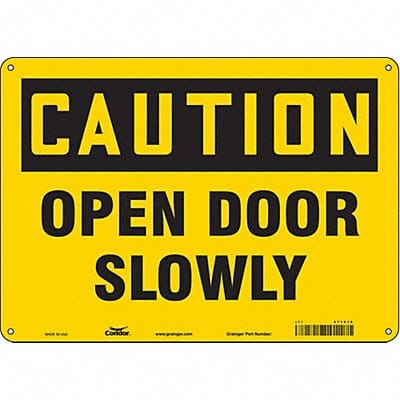 J6963 Safety Sign 10 in x 14 in Aluminum