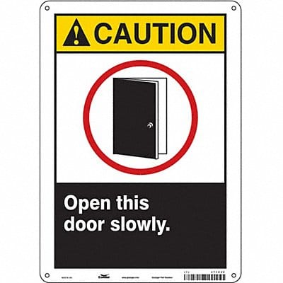 Safety Sign 14 in x 10 in Polyethylene