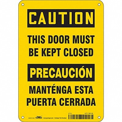 Safety Sign 10 in x 7 in Polyethylene