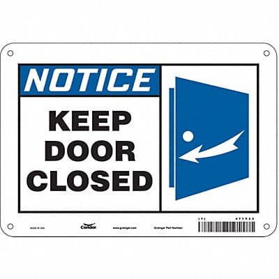 Safety Sign 7 in x 10 in Aluminum