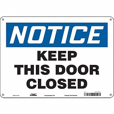 J6997 Safety Sign 10 in x 14 in Polyethylene