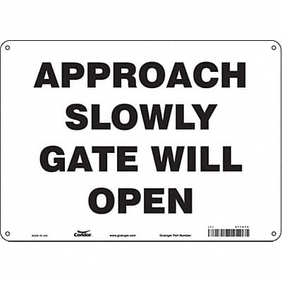 Safety Sign 10 in x 14 in Aluminum