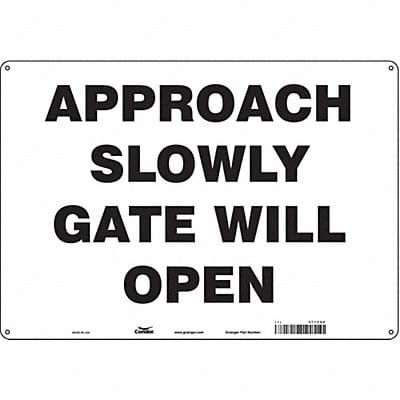 Safety Sign 14 in x 20 in Polyethylene