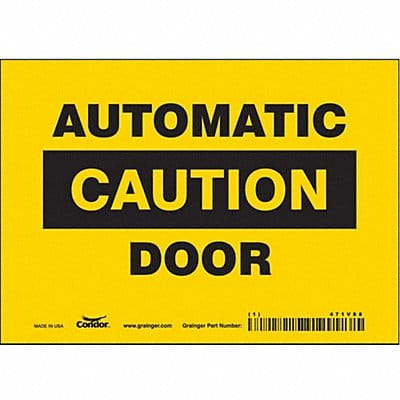 J7722 Safety Sign 5 in x 7 in Vinyl