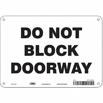 Safety Sign 7 in x 10 in Polyethylene