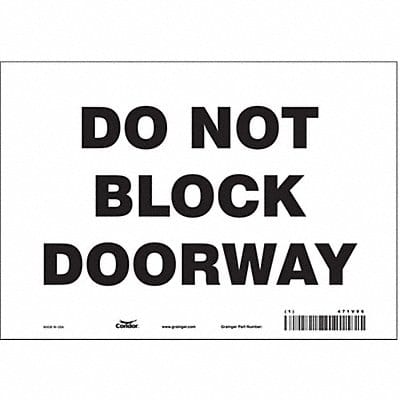 Safety Sign 7 in x 10 in Vinyl