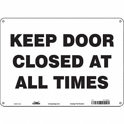 Safety Sign 10 in x 14 in Aluminum
