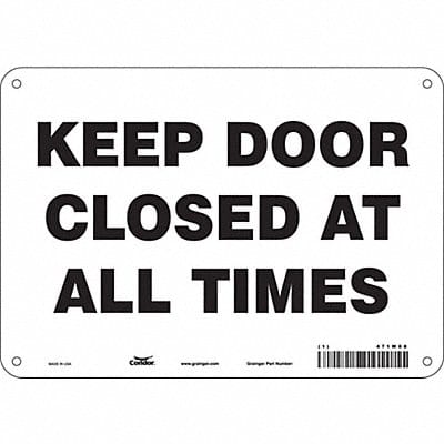 Safety Sign 7 in x 10 in Polyethylene