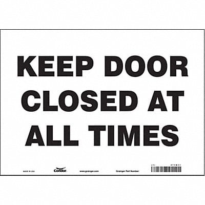 Safety Sign 10 in x 14 in Vinyl