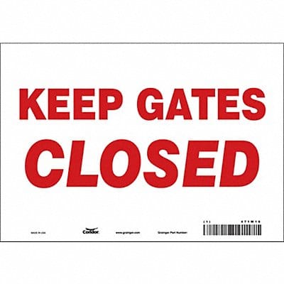 Safety Sign 7 in x 10 in Vinyl