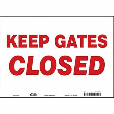 Safety Sign 10 in x 14 in Vinyl