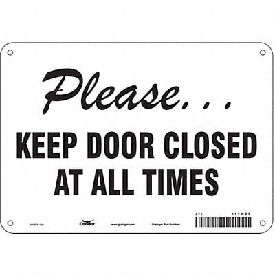 Safety Sign 7 in x 10 in Polyethylene