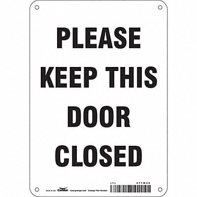 Safety Sign 10 in x 7 in Aluminum