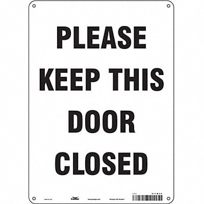 Safety Sign 14 in x 10 in Polyethylene