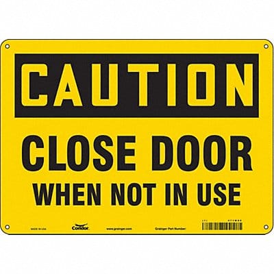 Safety Sign 10 in x 14 in Polyethylene