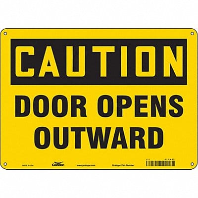 Safety Sign 10 in x 14 in Polyethylene