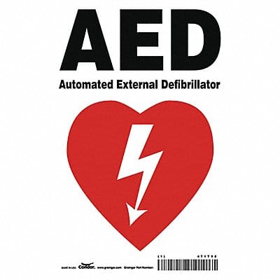 Safety Sign 10 in x 7 in Aluminum