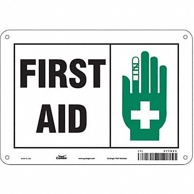Safety Sign 7 in x 10 in Polyethylene