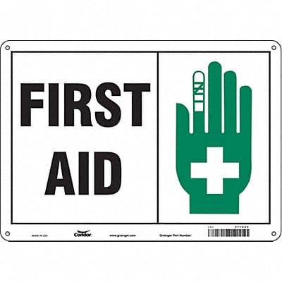 Safety Sign 10 in x 14 in Polyethylene