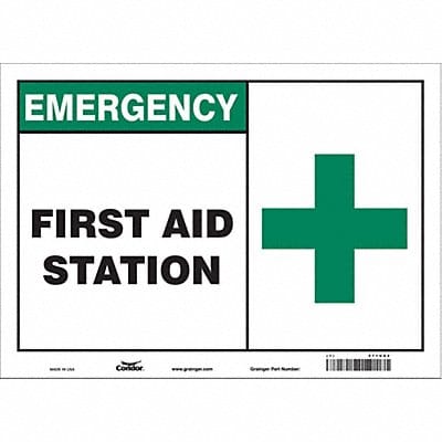 Safety Sign 10 in x 14 in Vinyl