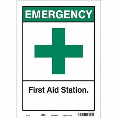 Safety Sign 14 in x 10 in Vinyl