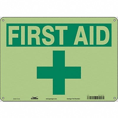 Safety Sign 10 in x 14 in Polyethylene