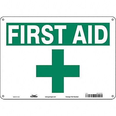 Safety Sign 10 in x 14 in Polyethylene