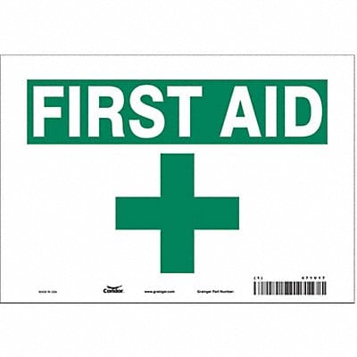 Safety Sign 7 in x 10 in Vinyl