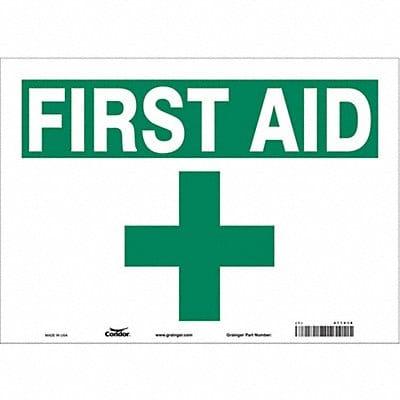 Safety Sign 10 in x 14 in Vinyl