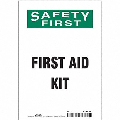 Safety Sign 10 in x 7 in Vinyl