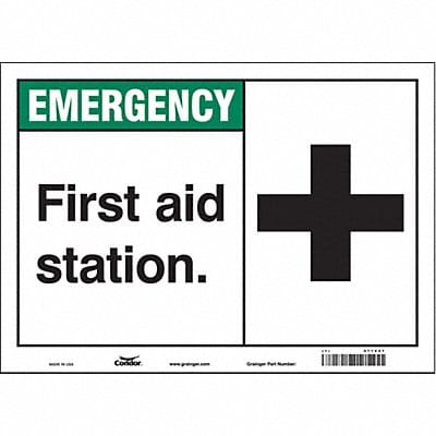 Safety Sign 10 in x 14 in Vinyl