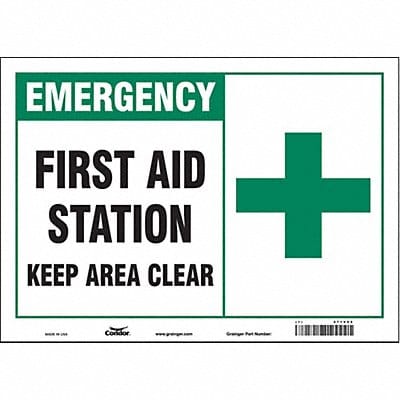 Safety Sign 10 in x 14 in Vinyl