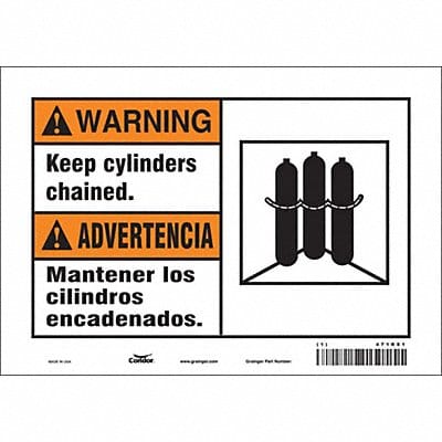 Safety Sign 7 inx10 in Vinyl