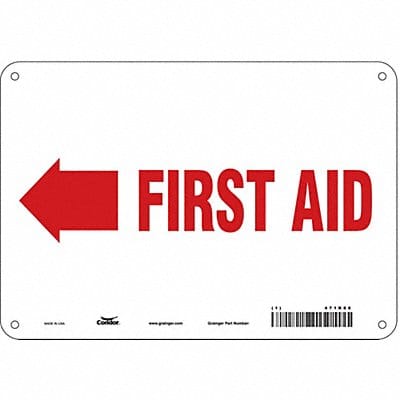 Safety Sign 7 in x 10 in Polyethylene