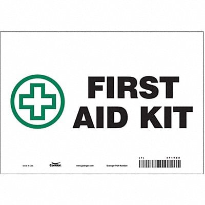 Safety Sign 7 in x 10 in Vinyl