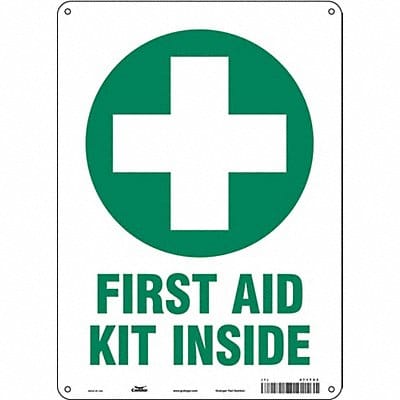 Safety Sign 14 in x 10 in Aluminum