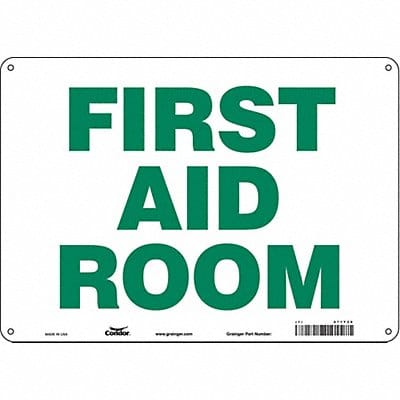 Safety Sign 10 in x 14 in Aluminum