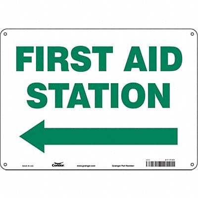 Safety Sign 10 in x 14 in Polyethylene