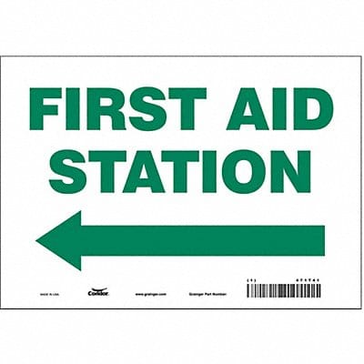 Safety Sign 7 in x 10 in Vinyl