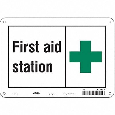 Safety Sign 7 in x 10 in Aluminum