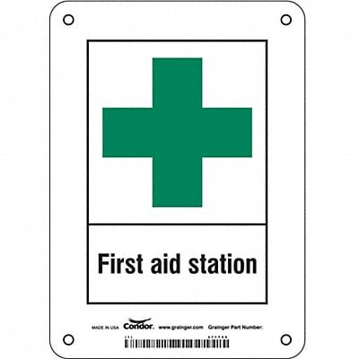 Safety Sign 7 in x 5 in Aluminum
