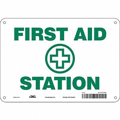 Safety Sign 7 in x 10 in Aluminum