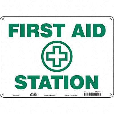 Safety Sign 10 in x 14 in Polyethylene