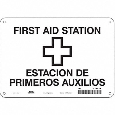 Safety Sign 7 in x 10 in Polyethylene
