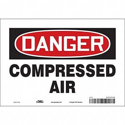 Safety Sign 7 in x 10 in Vinyl