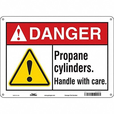Safety Sign 10 inx14 in Polyethylene